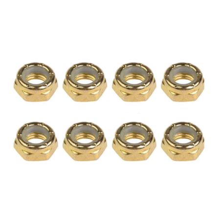 SECURITY SET OF NUTS "GOLD" - Coleçao Elite Lestel Skates