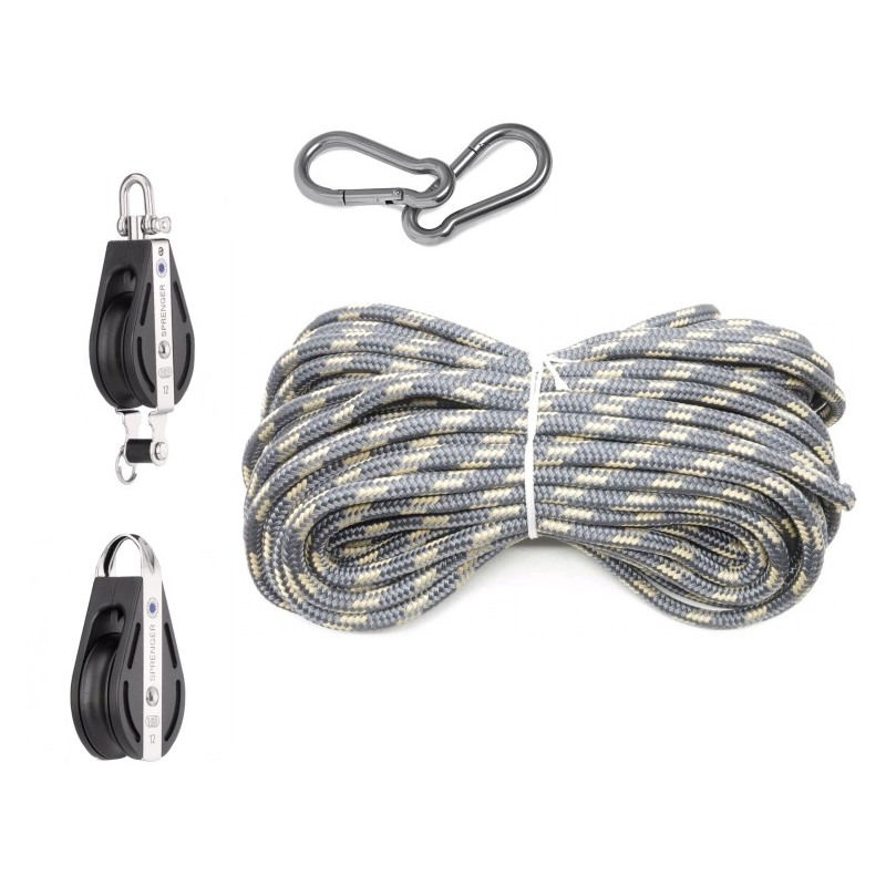 SISTEMA DE POLEAS APTE QUADRE DE PER A ARNES PER A PATINATGE ARTÍSTIC.