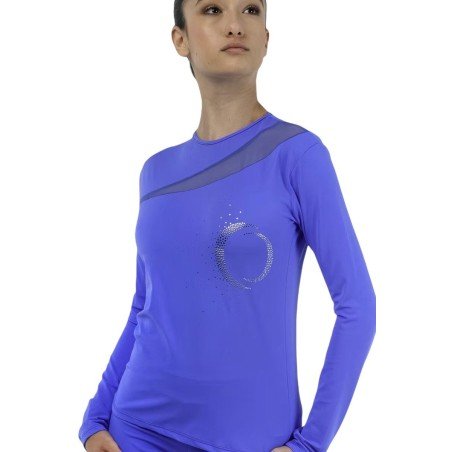 PRIDANCE - MAGLIA IN MICROFIBRA ELASTICIZZATA ADERENTE E APPLICAZIONE