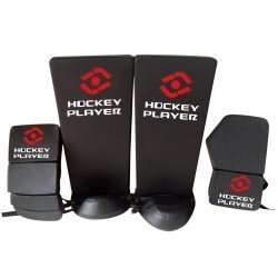 GOALKEEPER SHIN GUARD AND GLOVES HOCKEYPLAYER STANDAR