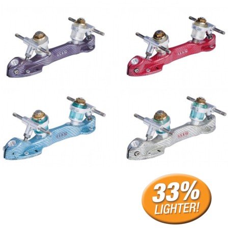 SKATE BASES STD CARBON/ALUTEX FIBER TITANIUM - L'Estel Skates