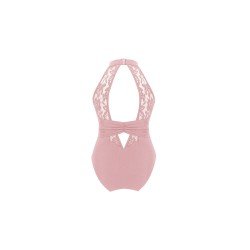HEGHERFEL - SLEEVELESS LYCRA LEOTARD WITH TULLE