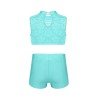 HEGHERFEL - TOP SENSE MÀNIGUES AMB TUL I SHORT DE LYCRA