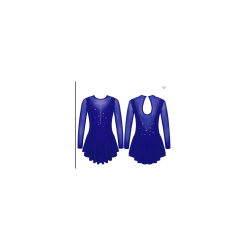 HEGHERFEL - ROBE D'ESSAI DE PISTE À MANCHES LONGUES AVEC JUPE EN LYCRA